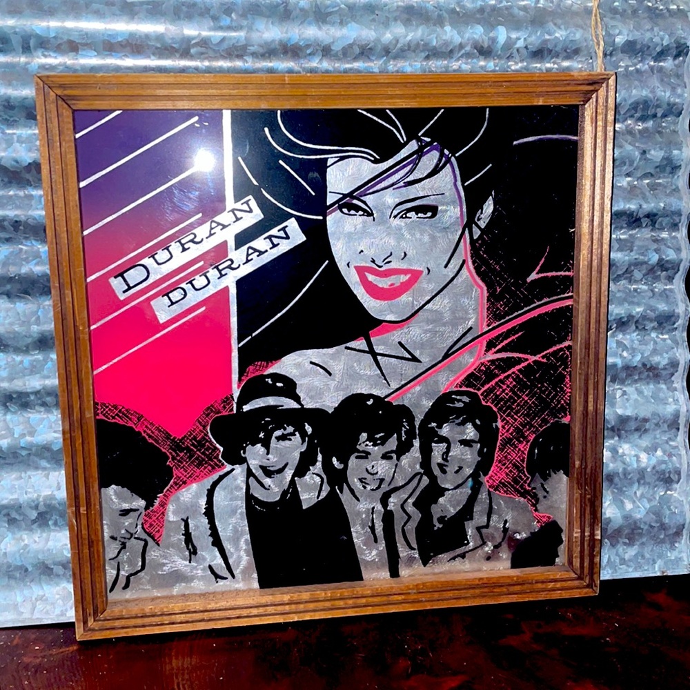 1980’s Duran Duran Rio glass picture